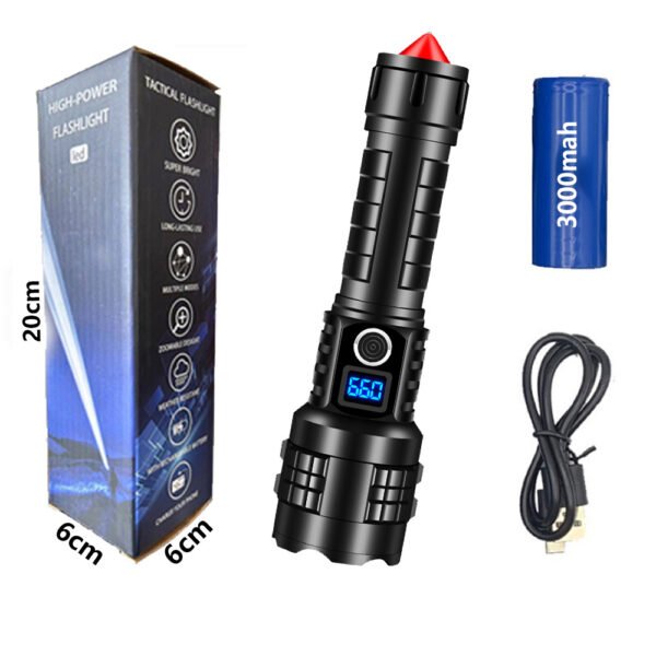 Linterna recargable P70 para uso exterior