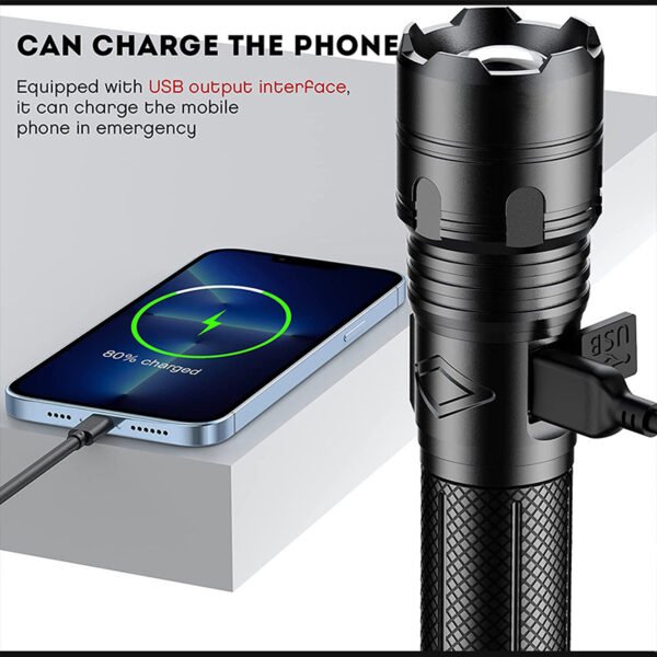 Linterna recargable de 20W